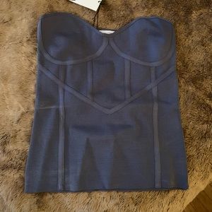 Zara strapless bustier top